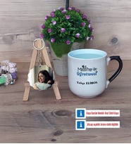 Matematik Öğretmeni Kupa Bardak Beyaz ve Fotoğraflı Ahşap Anahtarlık Hediye Matematik Öğretmenine Hediye (Model 10)