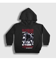 Presmono Unisex Çocuk Beyaz Experiment Ufc Mma Güreş Aleksandr Karelin Kapüşonlu Sweatshirt 497231tt (Siyah)