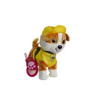 Paw Patrol Köpek Yürüyen, Havlayan Müzikli Tasmalı Kumandalı Peluş Oyuncak (Sarı)