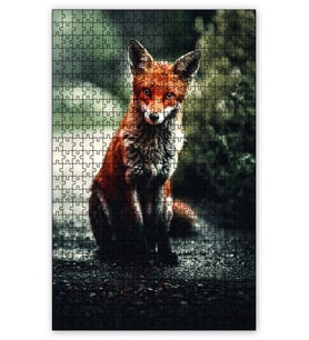 Cakapuzzle Mahsum Tilki Puzzle Yapboz MDF (Ahşap) (1000 Parça)