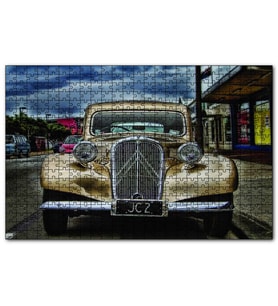 Cakapuzzle  Klasik Gold Araba Görseli  Puzzle Yapboz MDF (Ahşap) (1000 Parça)