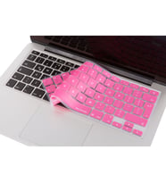 Laptop MacBook Air Pro Klavye Koruyucu 13-15-17inc Avrupa İngilizce Baskı A1466 (Açık Pembe)