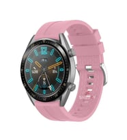 Honor Magic Watch 2 – Watch Magic – Watch Gs3 22mm Uyumlu NovaGT Supreme Silikon Kordon (Pembe)