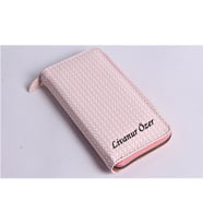 KİŞİYE ÖZEL V MODEL TELEFON BÖLMELİ CÜZDAN (Gül Kurusu)