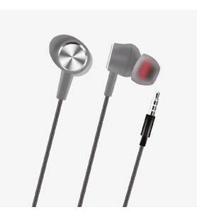 H315 Spor Yüksek Bas Silikon Kablo Kulaklık (Gri)