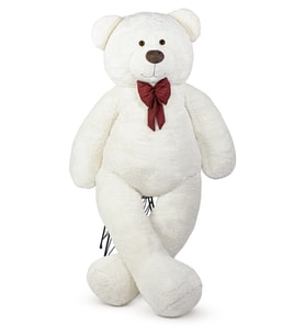 140 cm Papyonlu Büyük Ayıcık (%100 Yerli) (Beyaz)