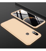Xiaomi Mi Max 3 Kılıf Zore Ays Full Koruma Kılıf (Gold)