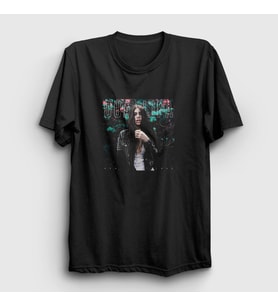 Presmono Unisex Beyaz Poster V2 Dua Lipa T-Shirt 325998tt (Siyah)