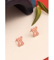 925 AYAR GÜMÜŞ AYICIK KÜPE (Rose)
