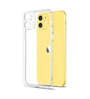 iPhone 11 Kılıf Kamera Korumalı Silikon Rubber Arka Kapak (Şeffaf Hologram)