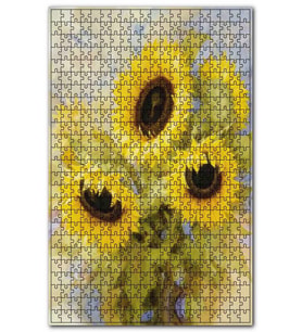 Cakapuzzle Günebakan Çiçekleri Puzzle Yapboz MDF (Ahşap) (1000 Parça)