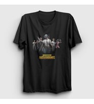 Presmono Unisex Sarı Team Pubg T-Shirt 30590tt (Siyah)