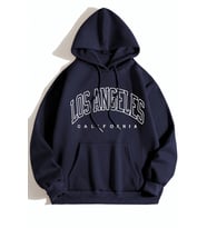 Unisex Los Angles Baskılı Sweatshirt (Lacivert)