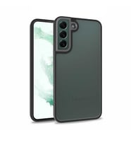 Samsung Galaxy S22 Plus Kılıf Case, Kamera Lens Korumalı Elektroplatin Kaplama Sert PC Koruyucu Colourful Platinum Serisi (Siyah)
