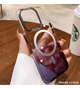 İphone 15 Plus Pixel Sert Magsafe Uyumlu Telefon Kılıfı