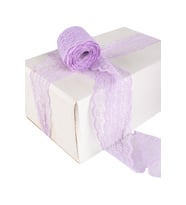 Kına Atölyesi 20 Mt Dantel Kurdela Çift 4 Cm  (Lila)