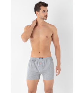 Miorre Cotton Erkek Boxer (GRİ MELANJ ) (Grimelanj)