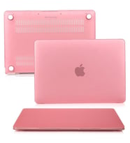MacBook Air Kılıf M1 HardCase Touch ID A1932 A2179 A2337 ile Uyumlu Kılıf Mat (Pembe)