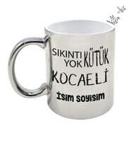 Kocaeli Temalı Kişiye Özel İsim ve/veya Fotoğraflı Kupa Bardak No:X025-041 (Gümüş)