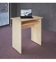 Vena Merve Etejer Klavyeli Ofis Çalışma Masası 73x45x75h (Akçaağaç Rengi )