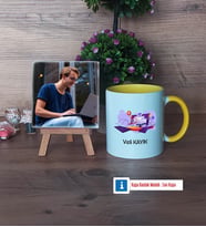 Bilgisayar Mühendisi Fotoğraflı Dekoratif Taş, Kupa Bardak Beyaz Hediye (Model 7)