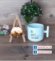 Eşe Hediye Kupa Bardak Beyaz ve Fotoğraflı Ahşap Anahtarlık Hediye (Model 12)