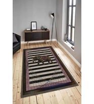 Dijital Baskılı Yıkanabilir Kaymaz Modern Renkli Salon Halısı Mutfak Halısı Yolluk ND-HY-1269 (Pembe)