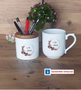 Doğum Günü Hediyesi İsme Özel Kalemlik, Kupa Bardak T Kişiye Özel Hediye (Model 8)