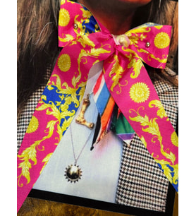 23X19 CM 3 BOYUTLU KURDELE TOKALI KIZ ARMA DİKİŞ APLİKE (Pembe)