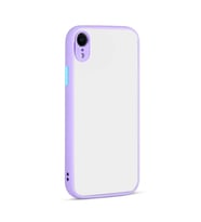 Uyumlu Model Apple iPhone XR 6.1 Kılıf Kamera Korumalı Mat Kapak (Lila)