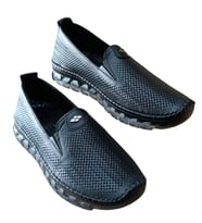 Castle Black 22385 Kadın Hakiki Deri Comfort Casual Ayakkabı (Siyah)