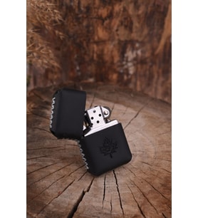 El Yapımı Hakiki Deri Kılıflı Zippo Çakmak (Haki)