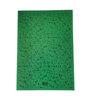 40 Yaprak Çizgili Defter Plastik Kapak A-4 1 Adet PP Kapak Büyük Boy Kareli Defter 40 Sayfa A4 Desenli Kapak (Yeşil)