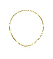 Fiyonk Kuyumculuk  14 Ayar Altın Pullu Zincir 4,00 mm (Rose)