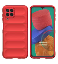 Microsonic Samsung Galaxy M33 Kılıf Oslo Prime Yeşil (Kırmızı)
