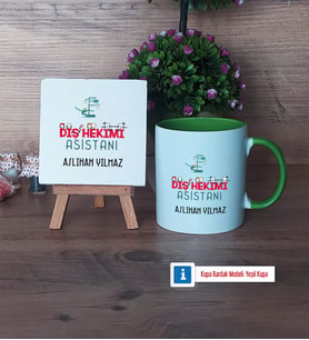 Diş Hekimi Asistanı Dekoratif Taş, Kupa Bardak Kırmızı Hediye Diş Hekimi Asistanına Hediye (Model 13)