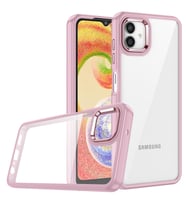 Samsung Galaxy A04 Kılıf Case, Kamera Lens Korumalı Elektroplatin Kaplama Sert PC Koruyucu Colourful Platinum Serisi (Rose)