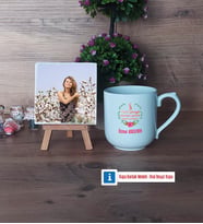 8 Mart Dünya Kadınlar Günü Hediyesi Fotoğraflı Dekoratif Taş, Kupa Bardak Beyaz Hediye (Model 5)