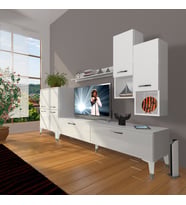 Decoraktiv Eko 6DA Mdf Std Silver Tv Ünitesi Tv Sehpası (Beyaz)