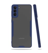 Galaxy S21 Kılıf Zore Parfe Kenarları Pastel Renk Silikon Kılıf (Lacivert)