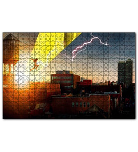 Cakapuzzle  Shazam Atlayış Görseli  Puzzle Yapboz MDF (Ahşap) (1000 Parça)