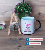 Teyze Daha Cool Kupa Bardak Beyaz ve Fotoğraflı Ahşap Anahtarlık Hediye (Model 9)