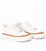 Guja 24k592 Erkek Deri Sneaker Ayakkabı (Beyaz)