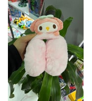 Cinnamoroll Kuromi Peluş Katlanır Kulaklık (Pembe)
