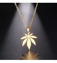 Kişiye Özel 925 Ayar Gümüş Akçaağaç Kolye (Gold)
