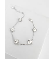VAN CLEEF BİLEKLİK KALEMLİ MODEL YONCA BİLEKLİK 925 AYAR GÜMÜŞ (Gümüş)