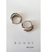 KÜÇÜK BOY SU DAMLASI KESİM HALKA KÜPE 1.5 CM (Gümüş)