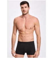 İlke Erkek Likralı Boxer 007 - 3 Adet (Siyah)