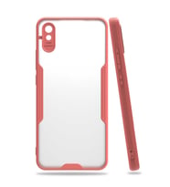 Xiaomi Redmi 9A Kılıf Parfe Kenarları Pastel Renk Silikon Kılıf (Pembe)