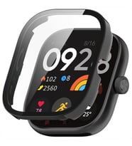 Sneezy Xiaomi Redmi Watch 4 Uyumlu PC Sert Kasa Ve Ekran Koruyucu (Siyah)